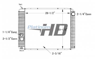 New Aftermarket International 4000 Series Radiator (no TOC)