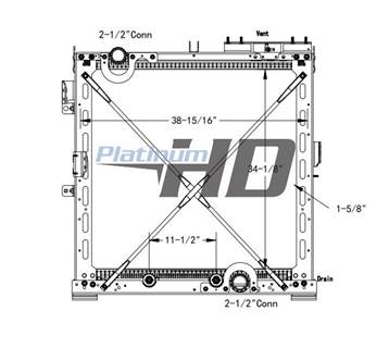 New Aftermarket International LT Radiator With Frame