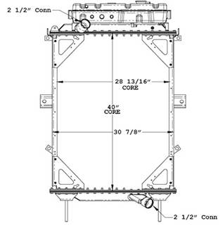 New Aftermarket Kenworth T600 Radiator