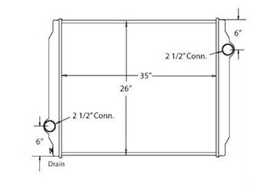 Volvo New Radiator With Installation Kit