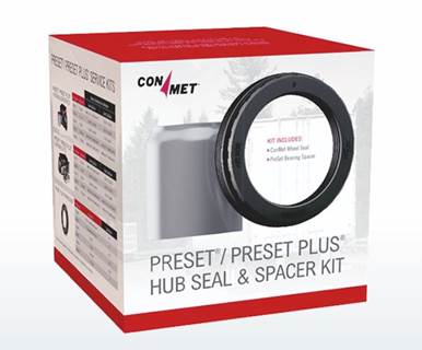 New Aftermarket PreSet Trailer Hub Service Kit New ConMet Trailer Seal and Spacer Kit