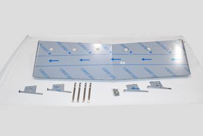 New Aftermarket Freightliner Classic 18" Blind Mount Drop Visor w/6 Combo Light Holes