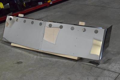 New Aftermarket Freightliner Coronado 18" Drop Visor w/10-2" Light Holes