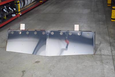 New Aftermarket Freightliner Coronado 18"x20" V Style Drop Visor w/10-2" Light Cut Outs