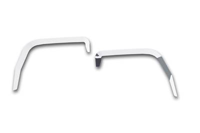 New Aftermarket Kenworth T680 Stainless Steel Window Visor Set