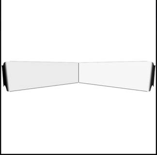 New Aftermarket Kenworth W900 13"X9" Bowtie Visor