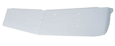New Aftermarket Kenworth W900 Curved Stainless Steel 13-1/2" Drop Visor
