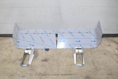 New Aftermarket Volvo VNL Gen 2 17" Raised Roof Drop Visor with 8-6" Slotted Light Holes