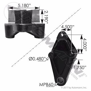 New Aftermarket Peterbilt Shackle Hanger RH