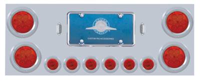 New Aftermarket Universal Rear Stainless Steel Center Light Panel