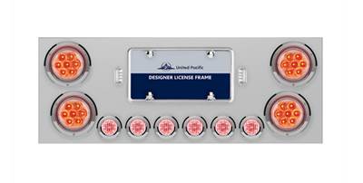 New Aftermarket Universal Rear Stainless Steel Center Light Panel