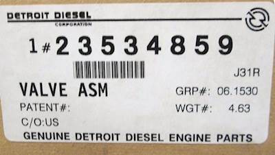 NEW Detroit Diesel Valve Assembly 23534859