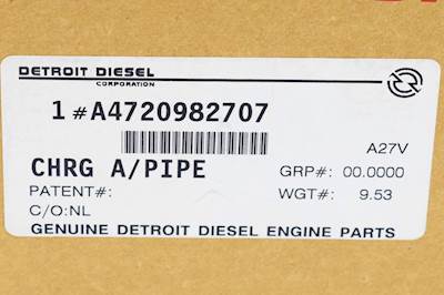 NEW Detroit Diesel Air Charge Boost Pipe A4720982707