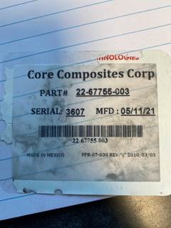 Used Freightliner Cascadia Cab Wind Deflector