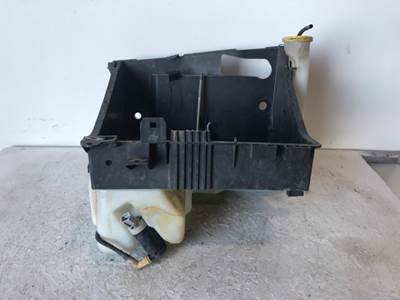 Used Ford F450 Washer Reservoir w/ Cap, Fluid Pump Riveted to Battery Tray Bottom