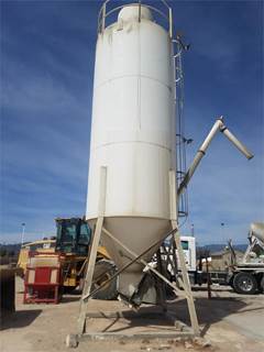 Cemen Tech 40 Ton Cement Powder Silo with 6 Inch Auger