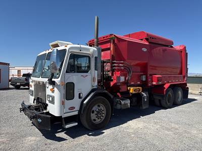 Peterbilt 320 Side Load Garbage Truck