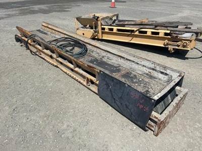 Up For SAle Is A GomAco Curb MAchIne CusTom 20 In x 12 ft Conveyor. Used To Get