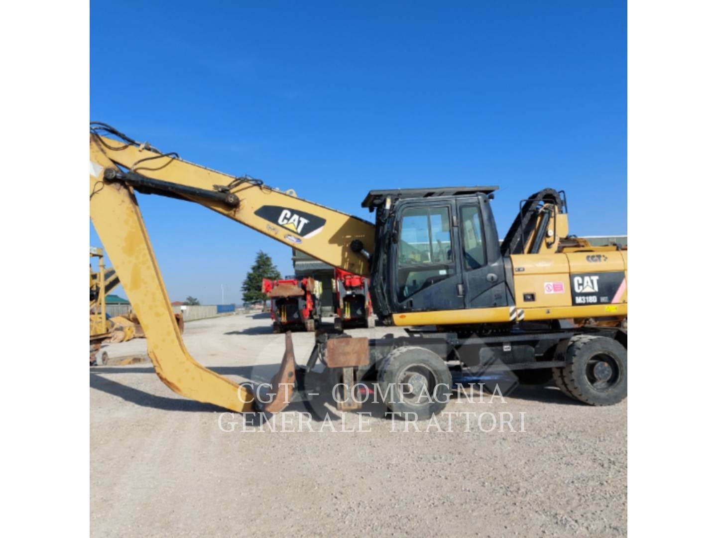 2011 Caterpillar M318D MH Wheeled Excavator For Sale, 14,527 Hours