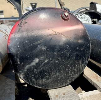 Used Air Tank multiple scratches, one dent, brackets have been removed from the