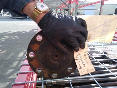 37 1/6" Long, 2 1/8" Diameter, 41 Spline, 8 3/8" flange, 7" bolt pattern