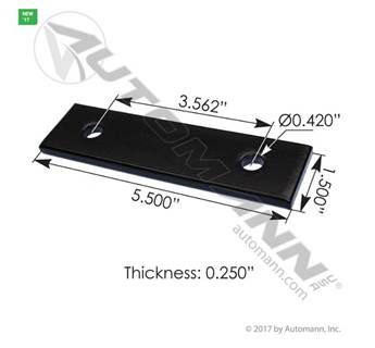 Step Plate Bracket
1.5in Wd x 5.5in Lg x .25in Thk
2 Hole 0.430in dia
3.5in C