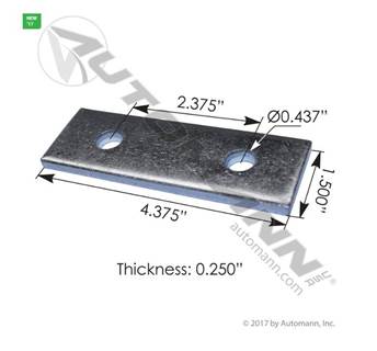 Step Plate Bracket,
 1.5in Wd x 4.375in Lg x .25in Thk
2 Hole .430in dia,