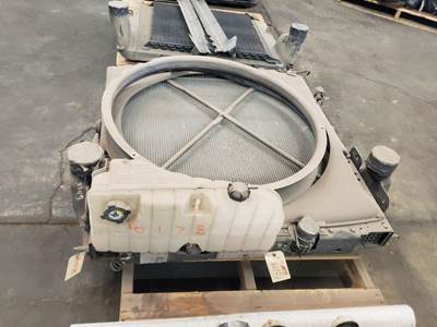 Cooling pack pulled from a 2012 Kenworth T800 with a Cummins ISX engine. Unit is