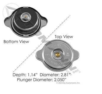 Paccar	RC1040	Radiator Cap 10LB
Velvac	10283	Radiator Cap 10LB