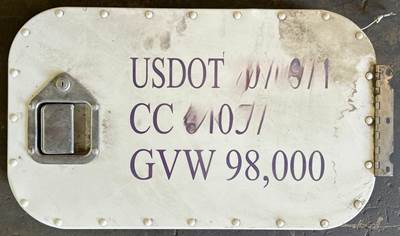 Passenger side sleeper door pulled from a PACCAR. Sleeper door is in good used