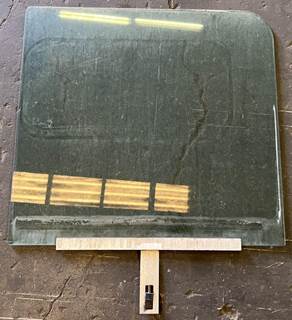 Window glass pulled from a PACCAR truck. 

Glass lift channel OEM P/N BWL24A3