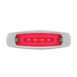 LED rectangular glo-trac marker light RED