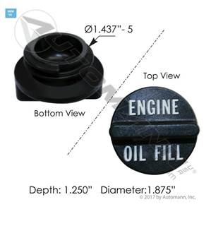 ENGINE OIL CAP-CUMMINS
ISF/ISX Engines - Older Applications
ISB/ISC/ISL