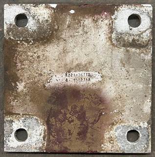 Engine mount aluminum spacer / support plate pulled from a 2005 Kenworth W900B;