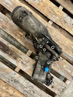 Mercedes-Benz OM460LA Engine Oil Cooler for a Freightliner COLUMBIA