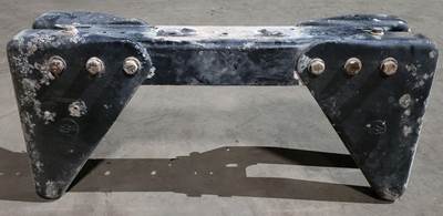 Aluminum crossmember off of a pre-2006 Kenworth. Has bolt holes for carrier. 