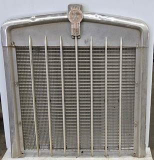 Aluminum grille from a Kenworth. Used condition. Dents on top of grille and