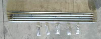 Road works Peterbilt Grille Bar set of 5 with hardware.
2 bars measure 35 5/8"
2