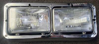 CLEARANCE! Value line headlight with halogen lights, housing, & bezel for