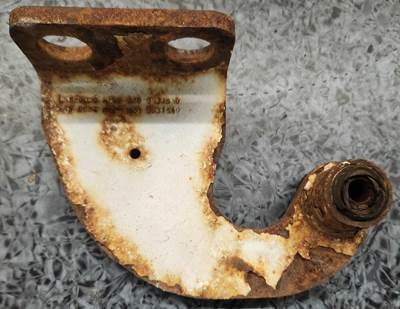 Right side hood hinge pivot pulled from a PACCAR truck. Part has some surface