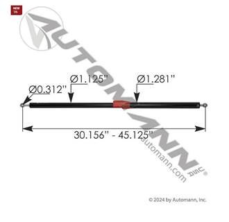 Kenworth T880 Hood Strut