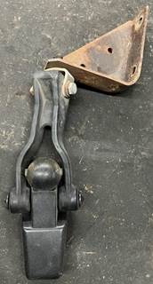 Right side hood latch and bracket pulled from a Kenworth. Unit is in good used