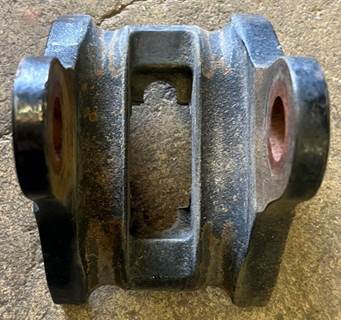 Radius rod top plate / bracket pulled from a Paccar truck. Part is in good used