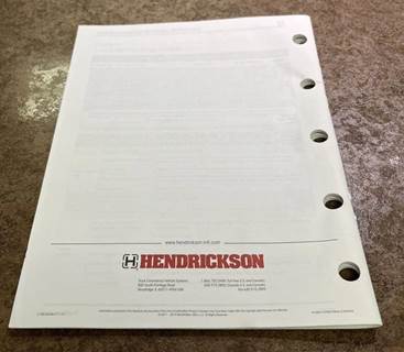 KENWORTH HENDRICKSON / PRIMAAX  
TECHNICAL PROCEDURE MANUAL