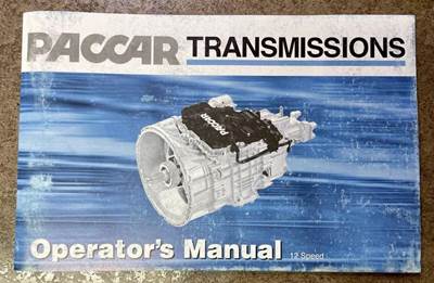 PACCAR  TRANSMISSIONS OPERATOR MANUAL
