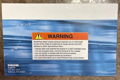 PACCAR MX-11   OPERATORS MANUAL