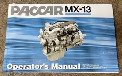 PACCAR  MX-13  OPERATOR'S MANUAL