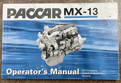 PACCAR MX-13  OPERATORS MANUAL    Y53-1181-1L1