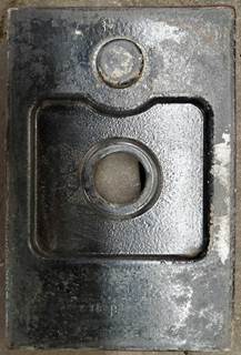 Front axle spring spacer pulled from a Kenworth. Spacer is in good used