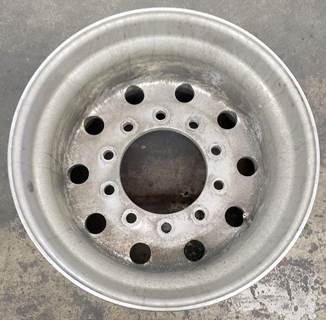 Alcoa brand super single 22.5" x 14" 
Wheel has 9" offset on one side and 6"